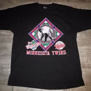 Vtg '91 Minnesota Twins World Series Tshirt Tee XL